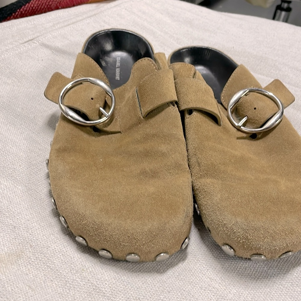 Isabel Marant Mirvin Suede Slide Mule / Clogs.